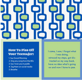 Napkin: Piss Off Teenager/I Came